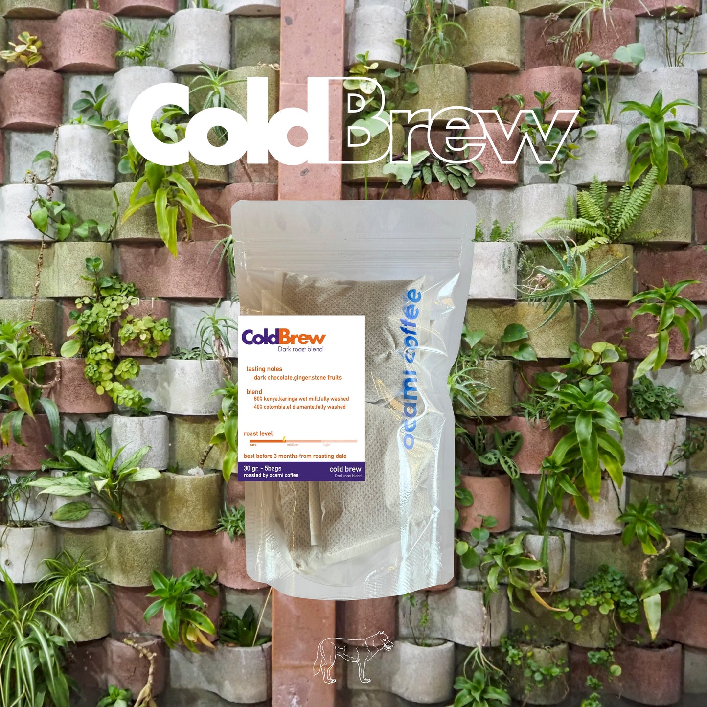 Cold Brew Coffee Bag "Dark roast blend"