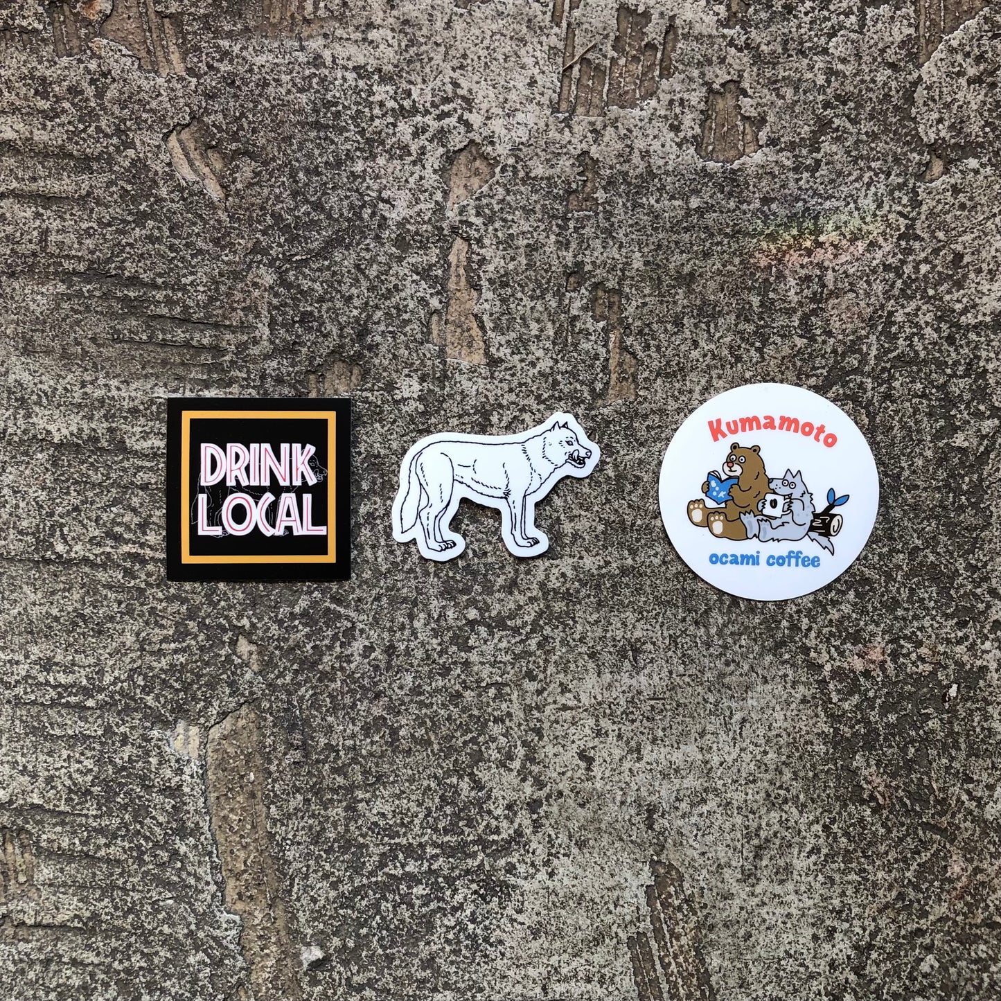 ocami coffee sticker 3packs set