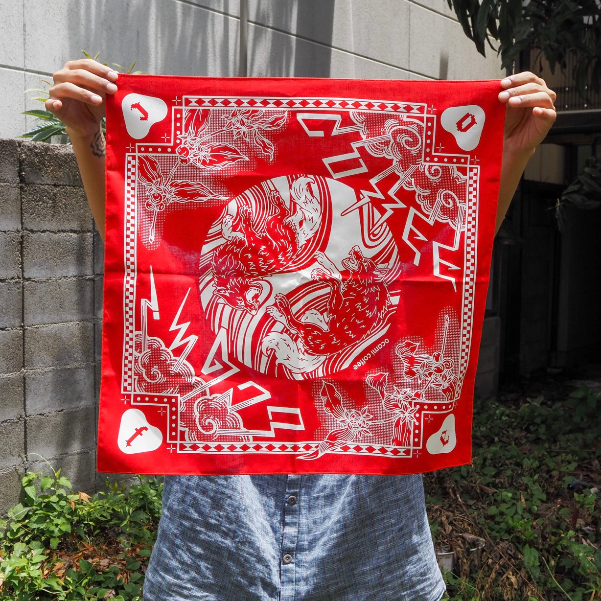 ocami coffee bandana