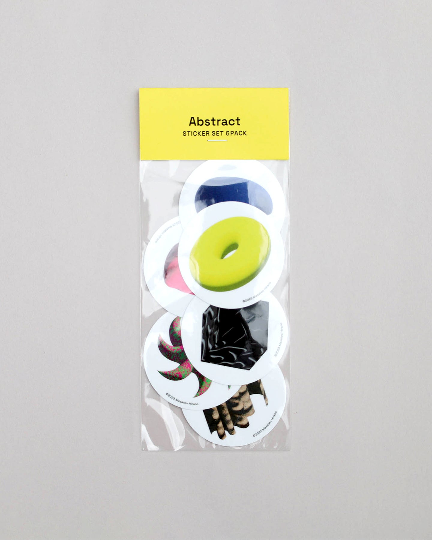 “Abstract” sticker set (6 set / design by Masatoo Hirano)