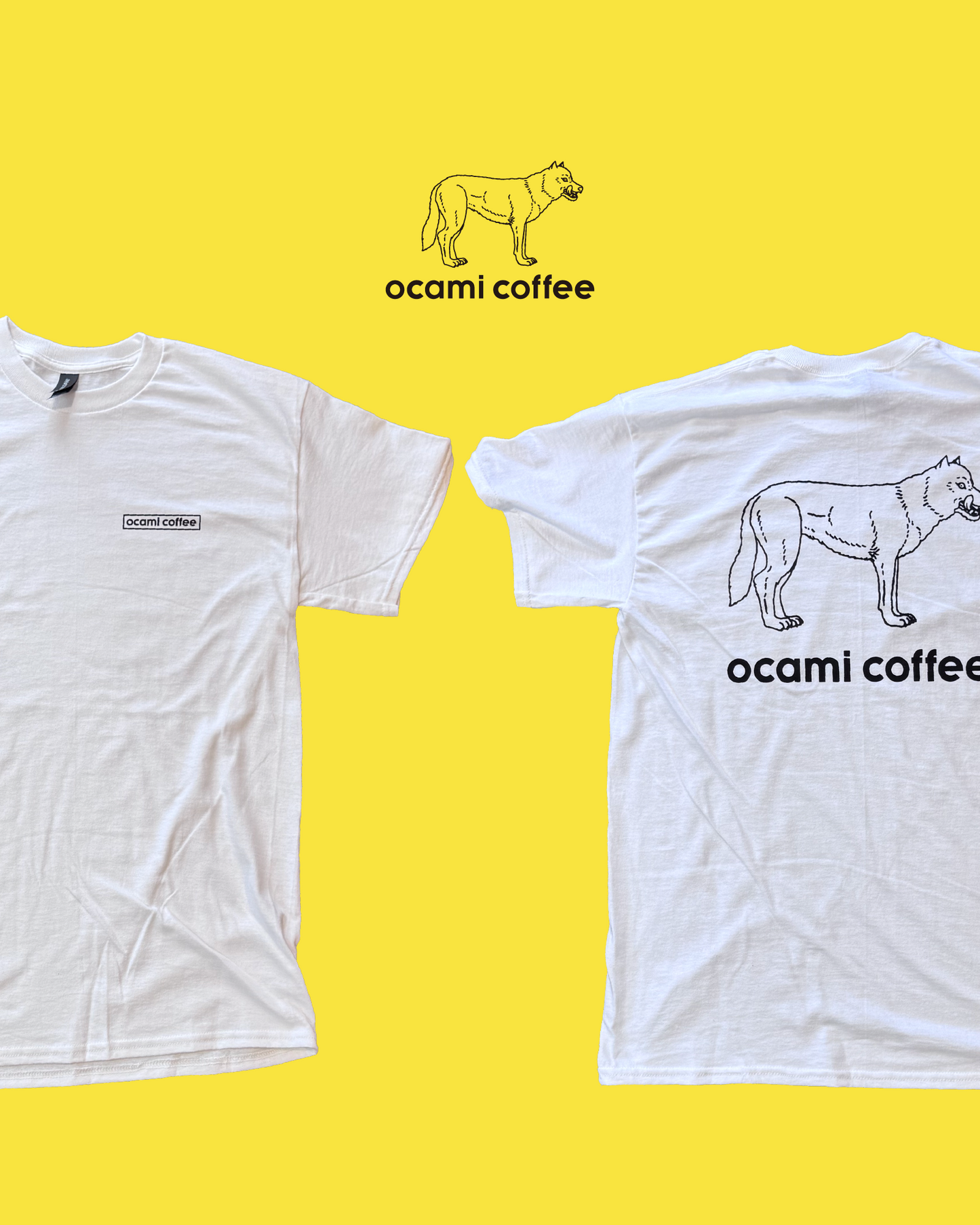 ocami coffee logo tee (artwork by Masatoo Hirano)
