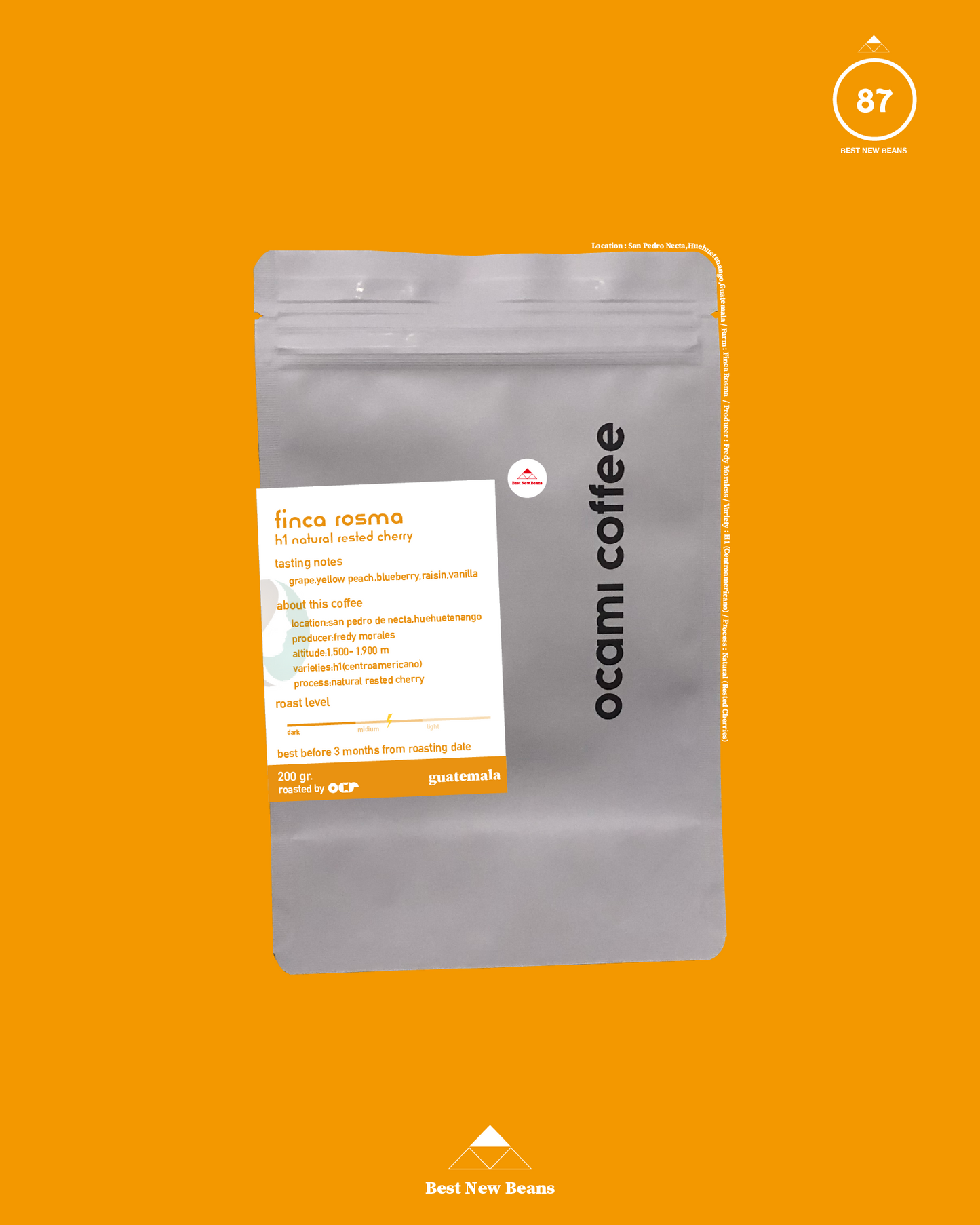 Finca Rosma H1 Natural Rested Cherry Guatemala 200gr.