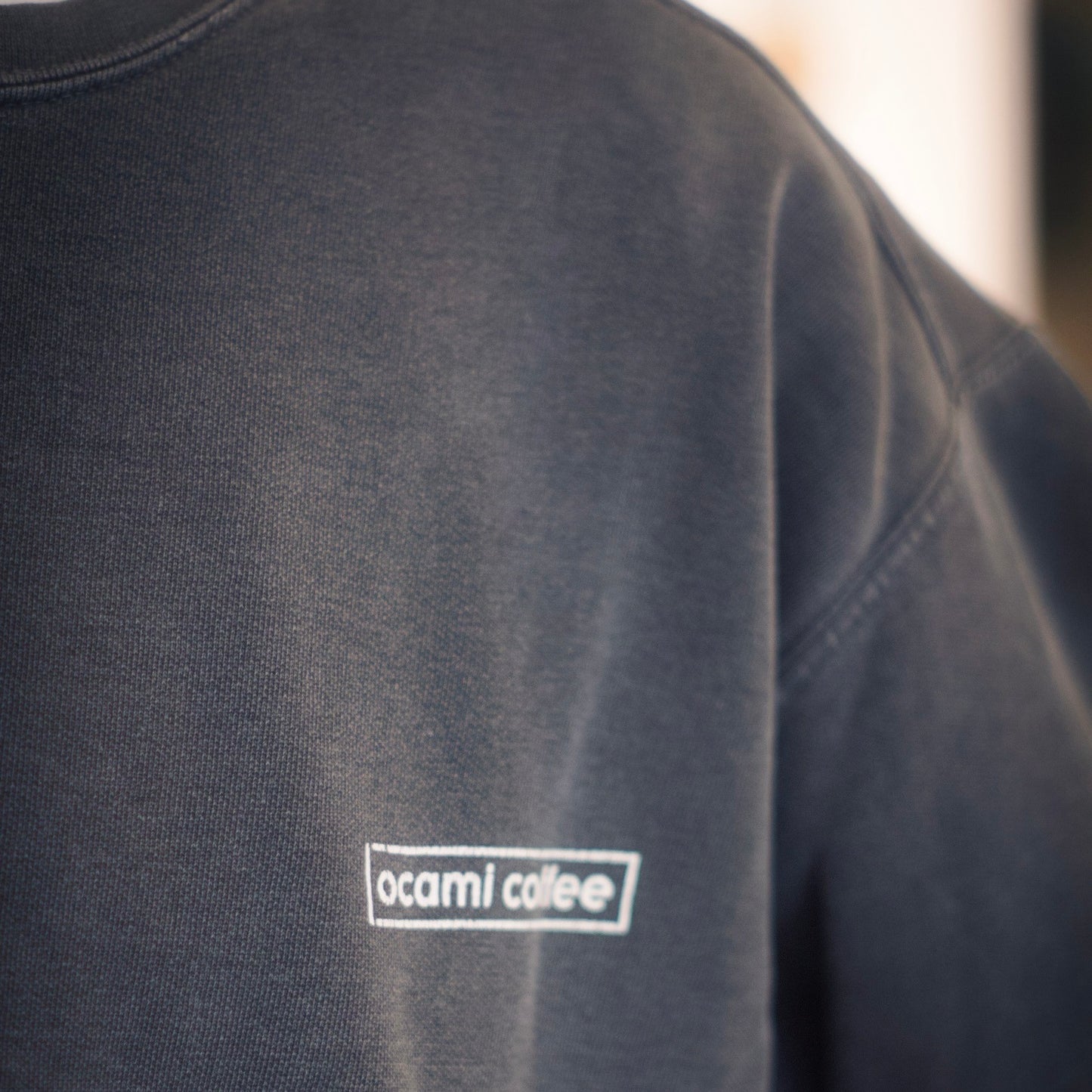 ocami coffee logo *Garment Dyed Sweat (artwork by Masatoo Hirano)