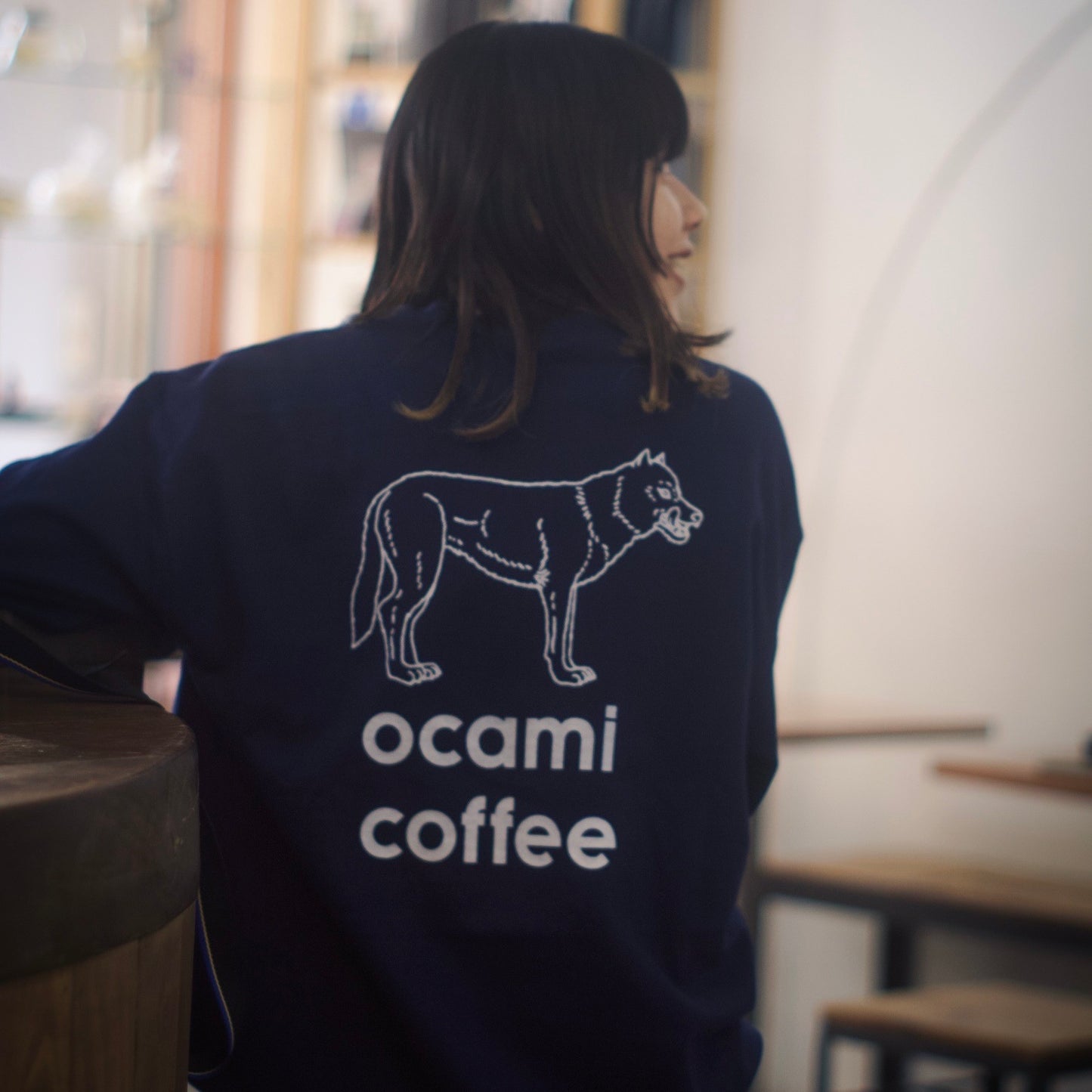 ocami coffee icon logo Sweat (artwork by Masatoo Hirano)