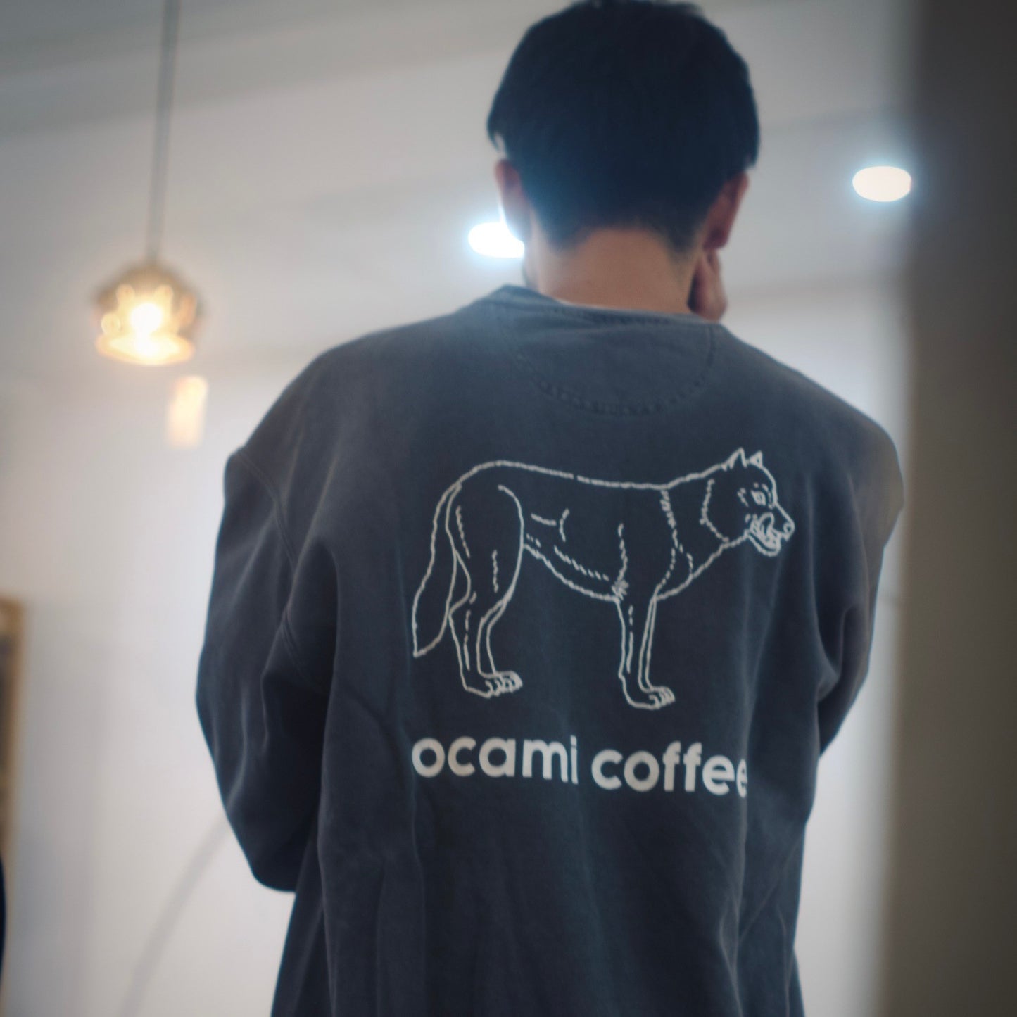 ocami coffee logo *Garment Dyed Sweat (artwork by Masatoo Hirano)