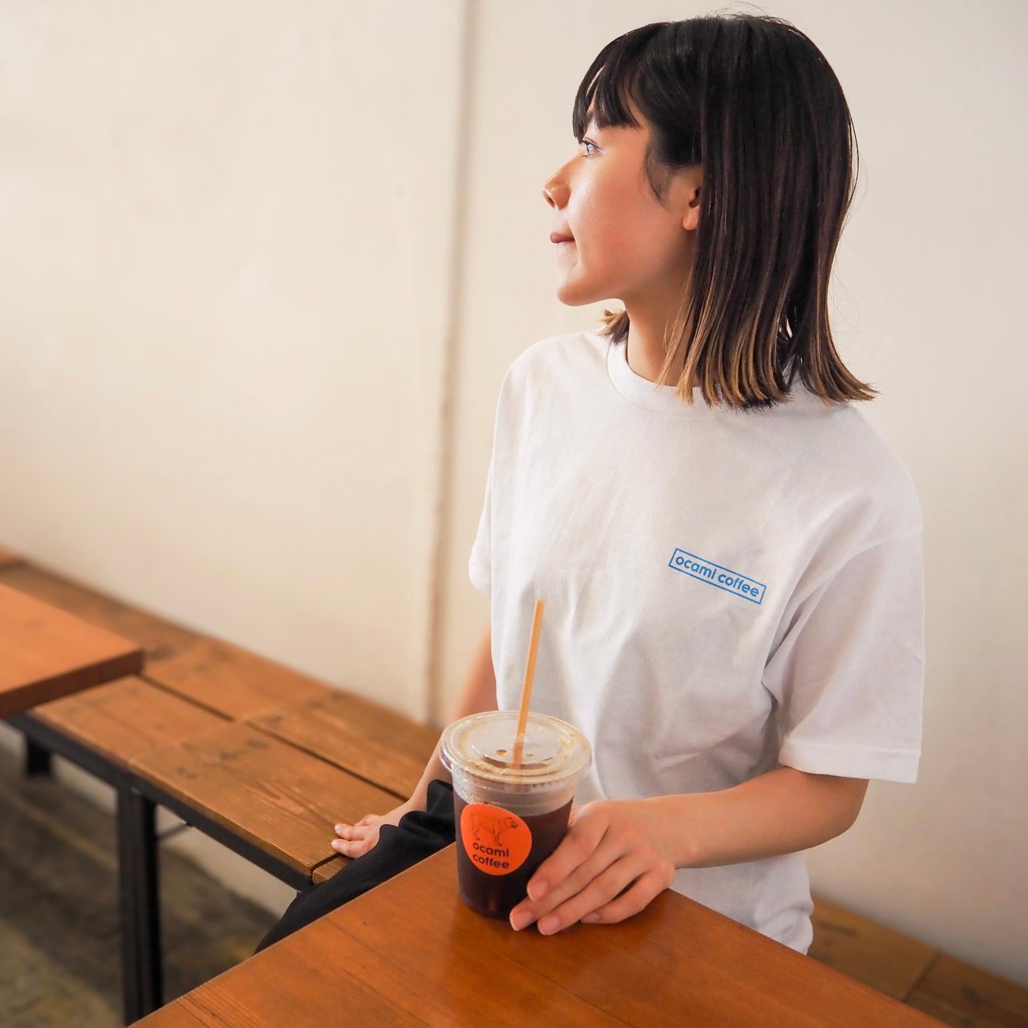 ocami coffee icon logo s/s tee (artwork by Masatoo Hirano)