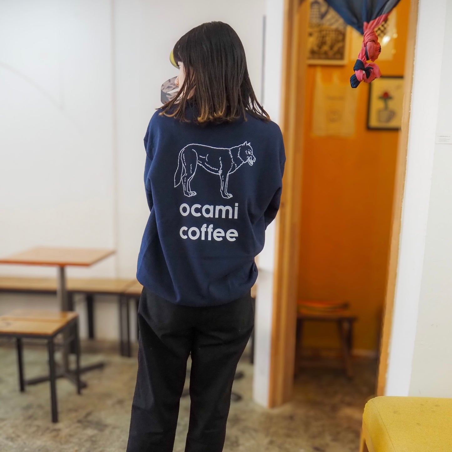 ocami coffee icon logo Sweat (artwork by Masatoo Hirano)