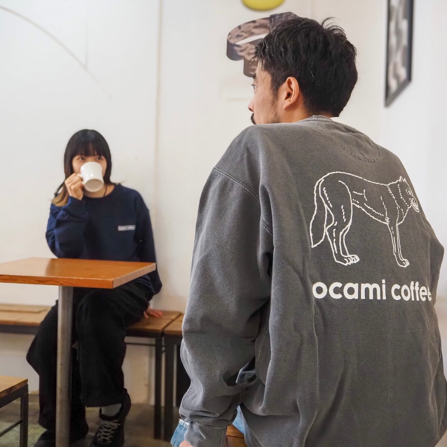 ocami coffee icon logo Sweat (artwork by Masatoo Hirano)