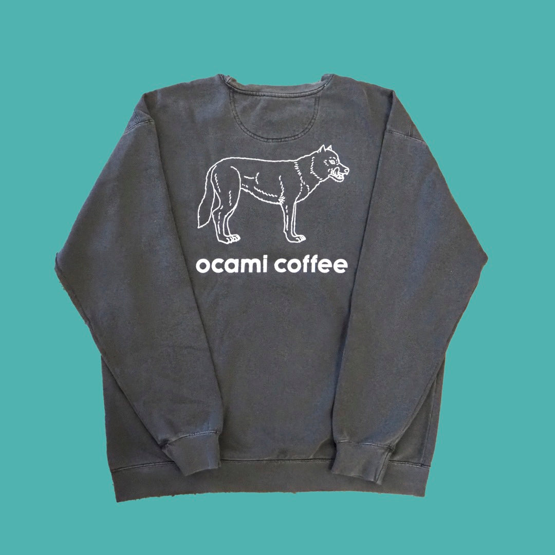 ocami coffee logo *Garment Dyed Sweat (artwork by Masatoo Hirano)