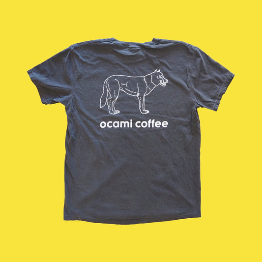 ocami coffee logo *Garment Dyed Tee (artwork by Masatoo Hirano)